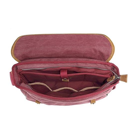 TSD Brand Mountain Wood Messenger Bag