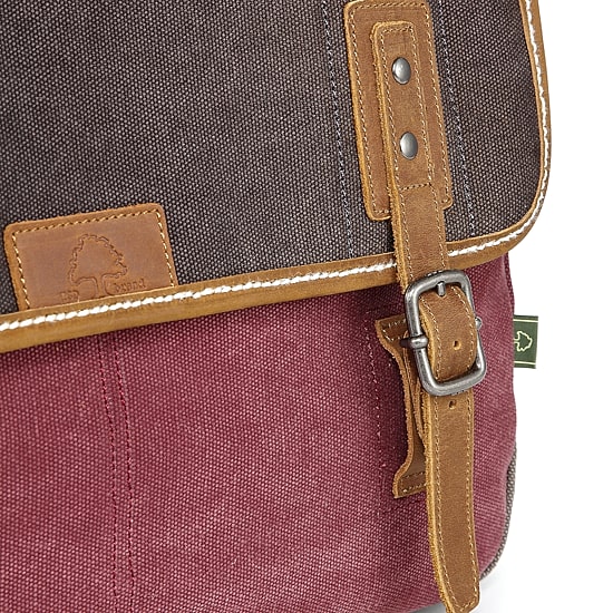 TSD Brand Mountain Wood Messenger Bag