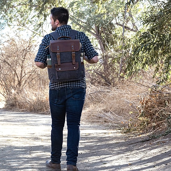 TSD Brand Valley Hill Unisex Adult Adjustable Straps Padded Straps Backpack