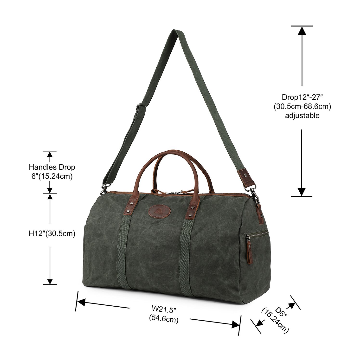 TSD Brand Hillside Duffel Bag
