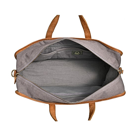 TSD Brand Valley Oak Convertible Weekender Duffel Bag