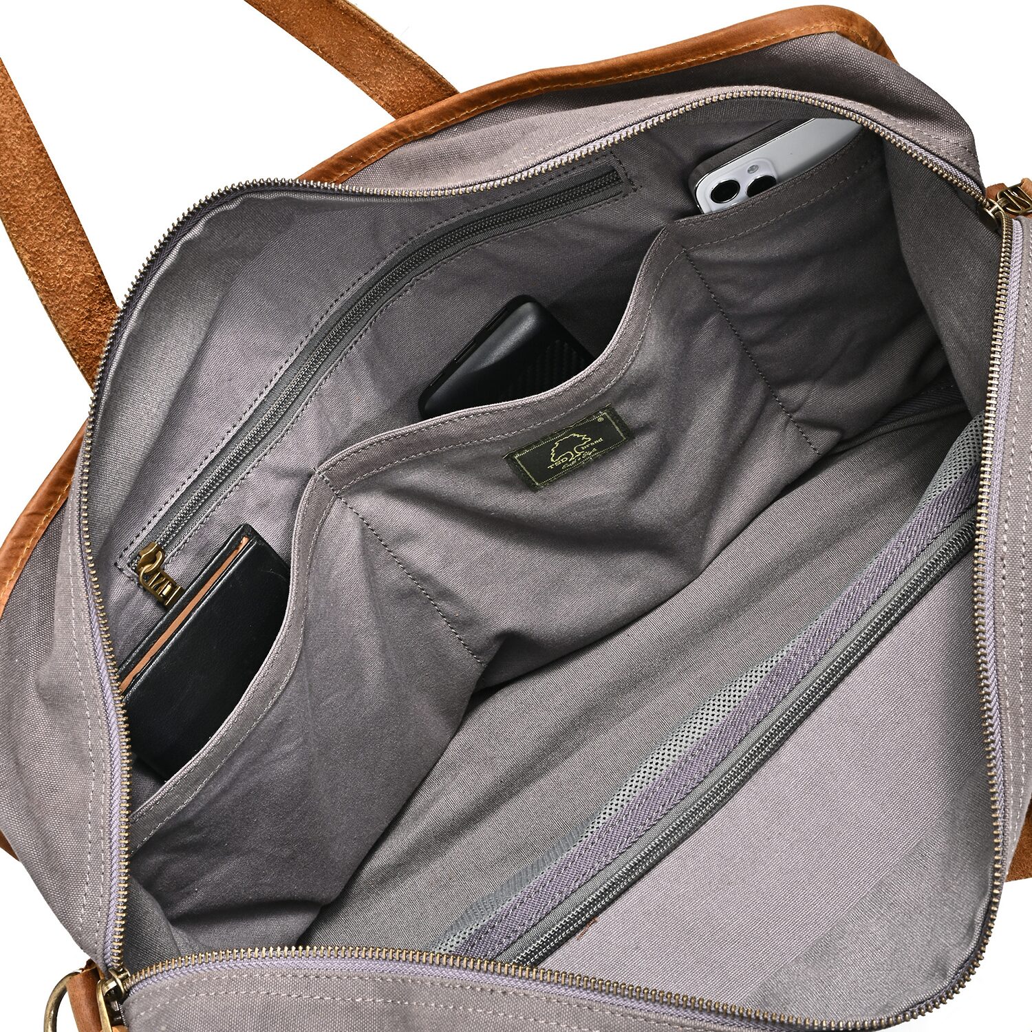 TSD Brand Valley Oak Convertible Weekender Duffel Bag