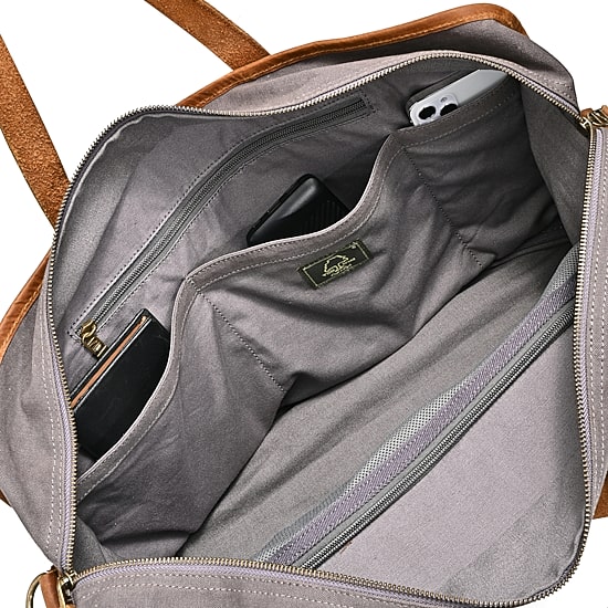 TSD Brand Valley Oak Convertible Weekender Duffel Bag