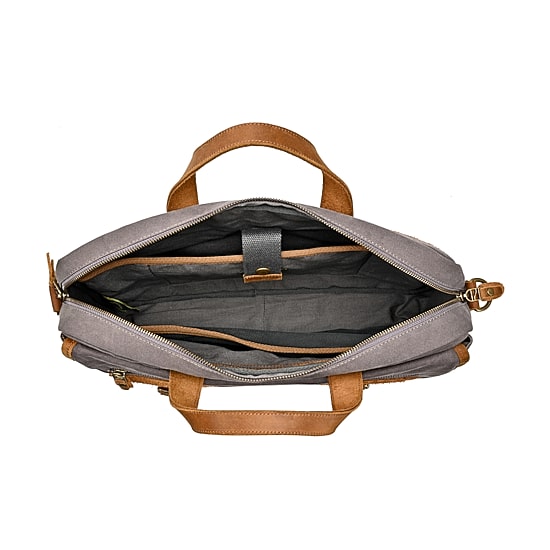 TSD Brand Valley Oak Briefcase