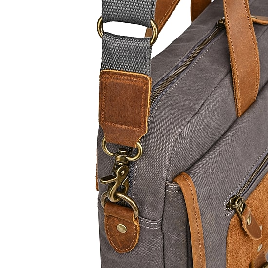 TSD Brand Valley Oak Briefcase