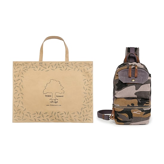 TSD Brand Mountain Leaf Crossbody Bag