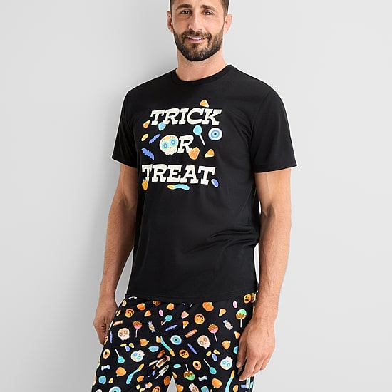 Mixit Unisex Adult Crew Neck Short Sleeve 2-pc. Pajama Set