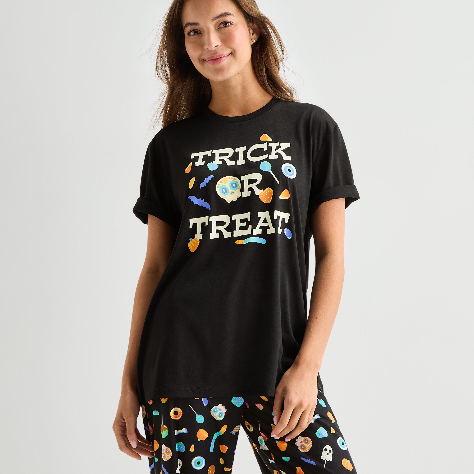 Mixit Unisex Adult Crew Neck Short Sleeve 2-pc. Pajama Set