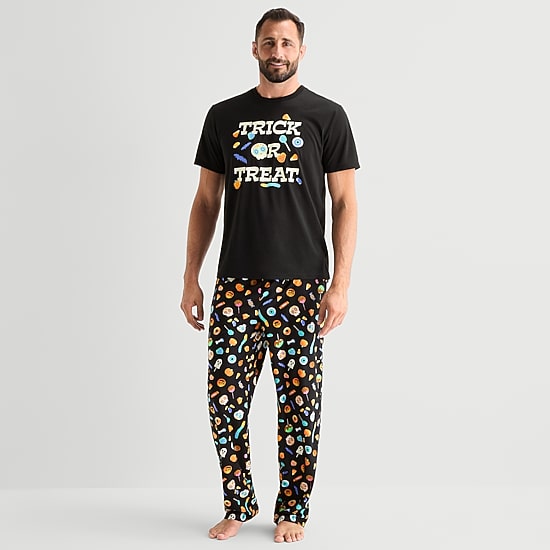Mixit Unisex Adult Crew Neck Short Sleeve 2-pc. Pajama Set