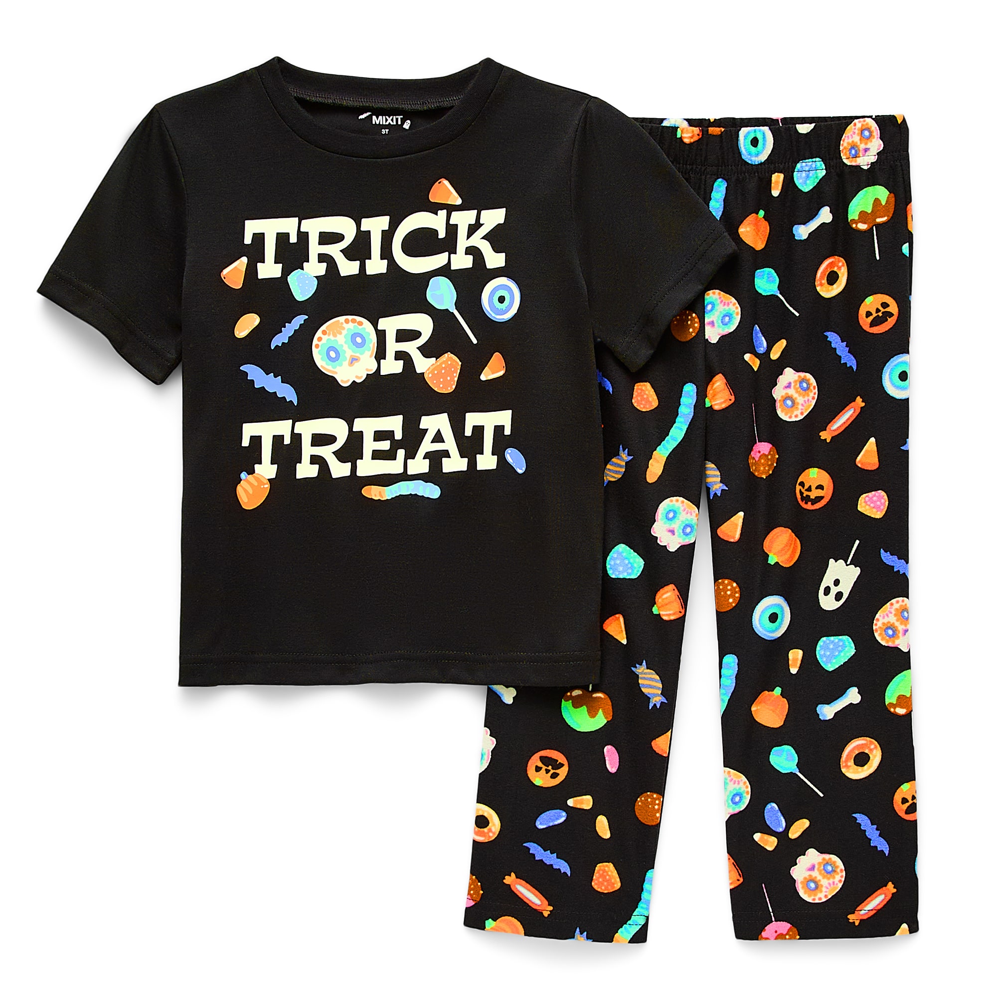 Mixit Toddler Unisex Crew Neck Short Sleeve 2-pc. Pajama Set