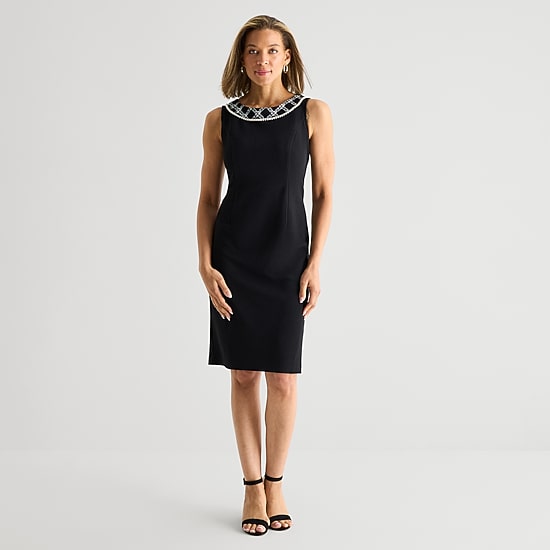 Maya Brooke Womens Jacket Dress