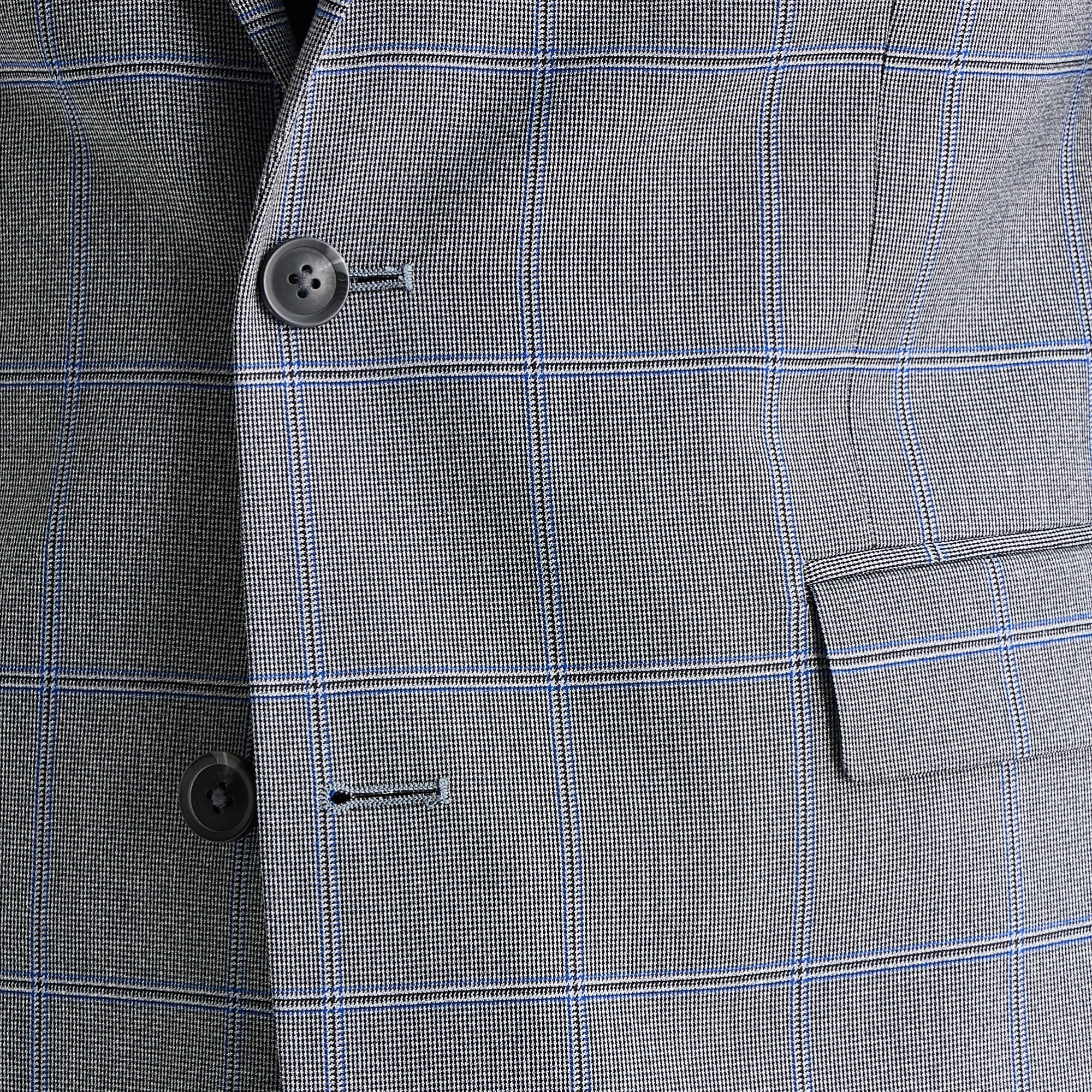 J. Ferrar Ultra Comfort Mens Slim Fit Plaid Suit Jacket