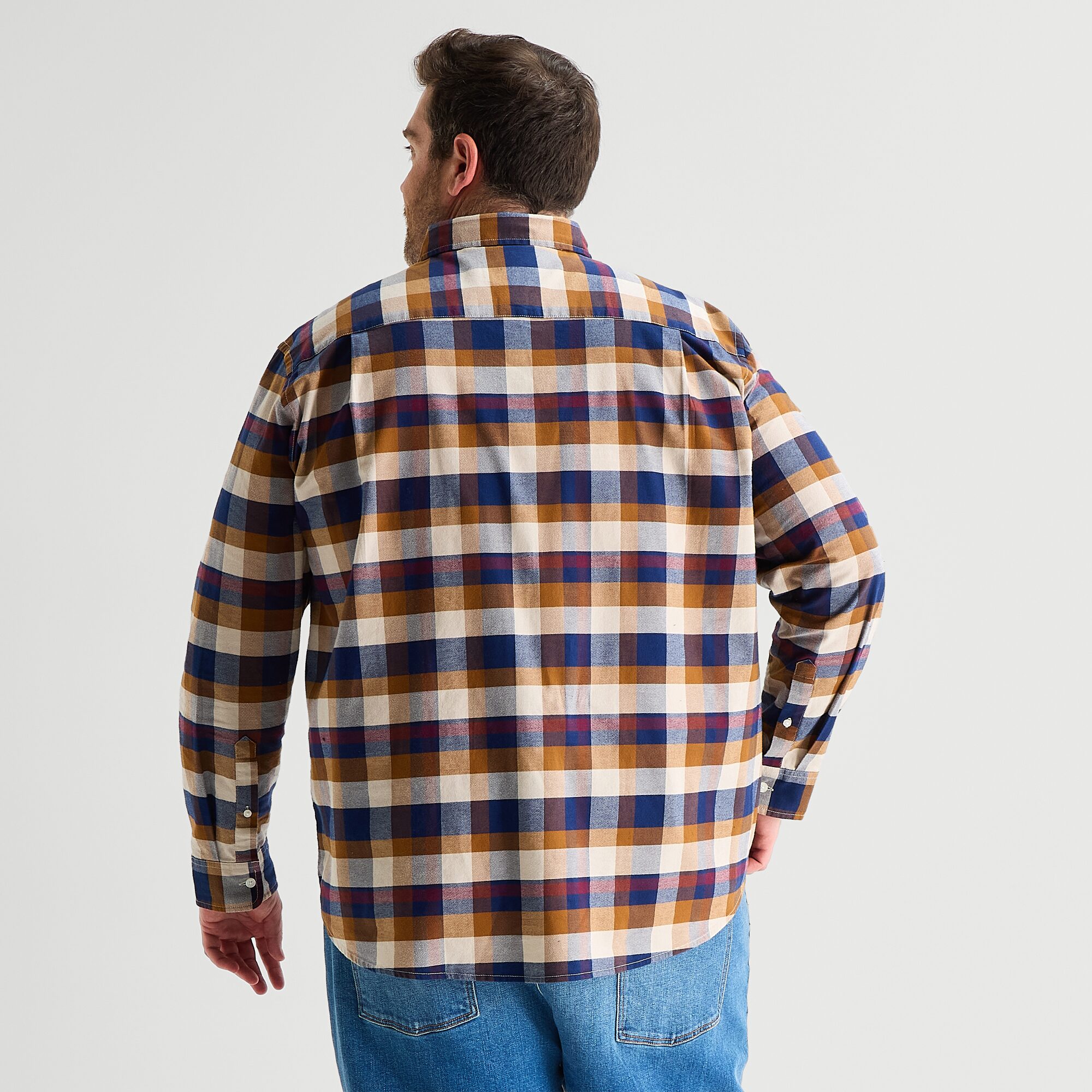 St. John's Bay Mens Long Sleeve Classic Fit Big and Tall Button-Down Shirt