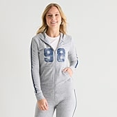 Arizona Womens Juniors Hooded Long Sleeve Sweatshirt