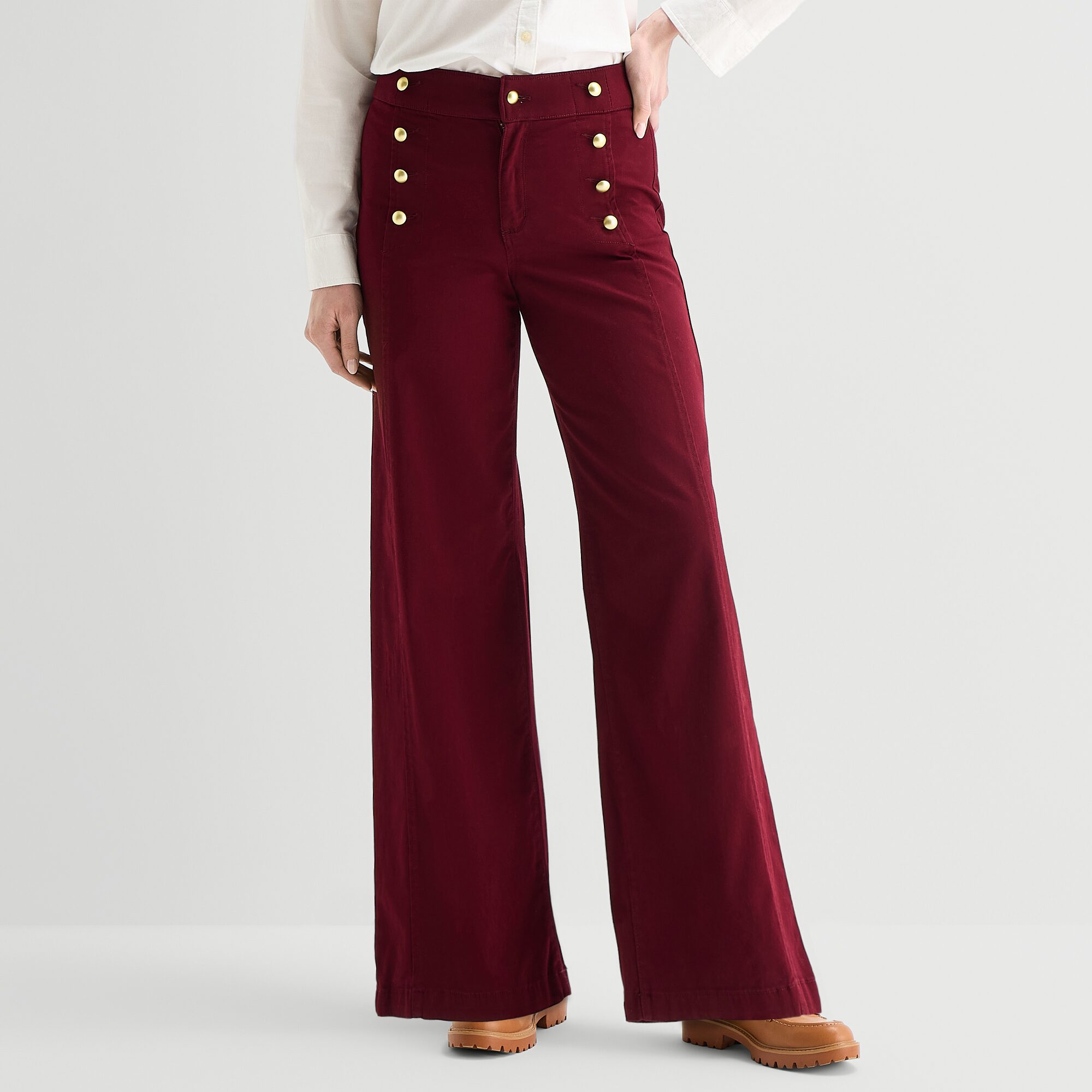 St. John's Bay Womens Wide Leg Trouser