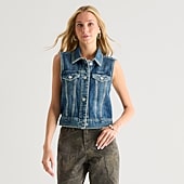 Arizona Womens Juniors Sleeveless Vest
