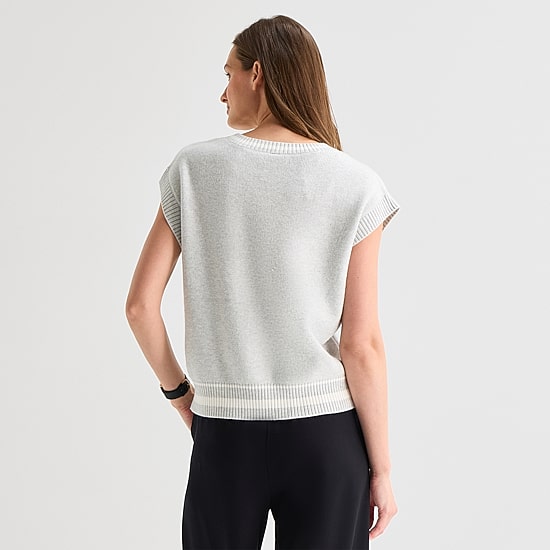 Stylus Womens V Neck Sweater Vest