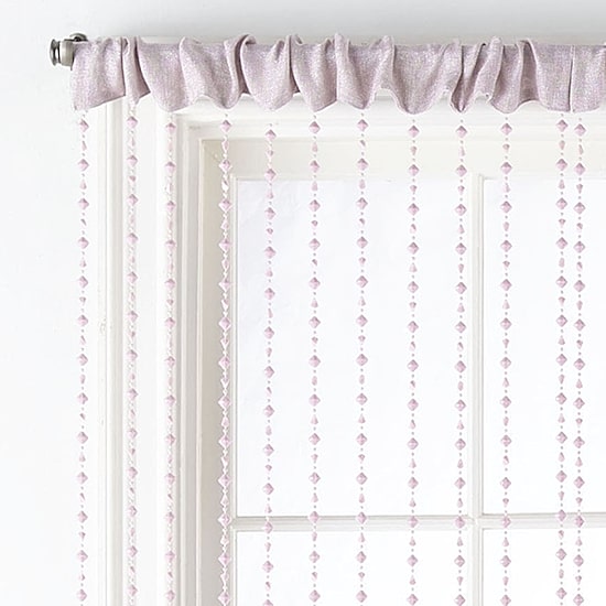 Regal Home Adriana Bead Rod Pocket Light-Filtering Single Curtain Panel