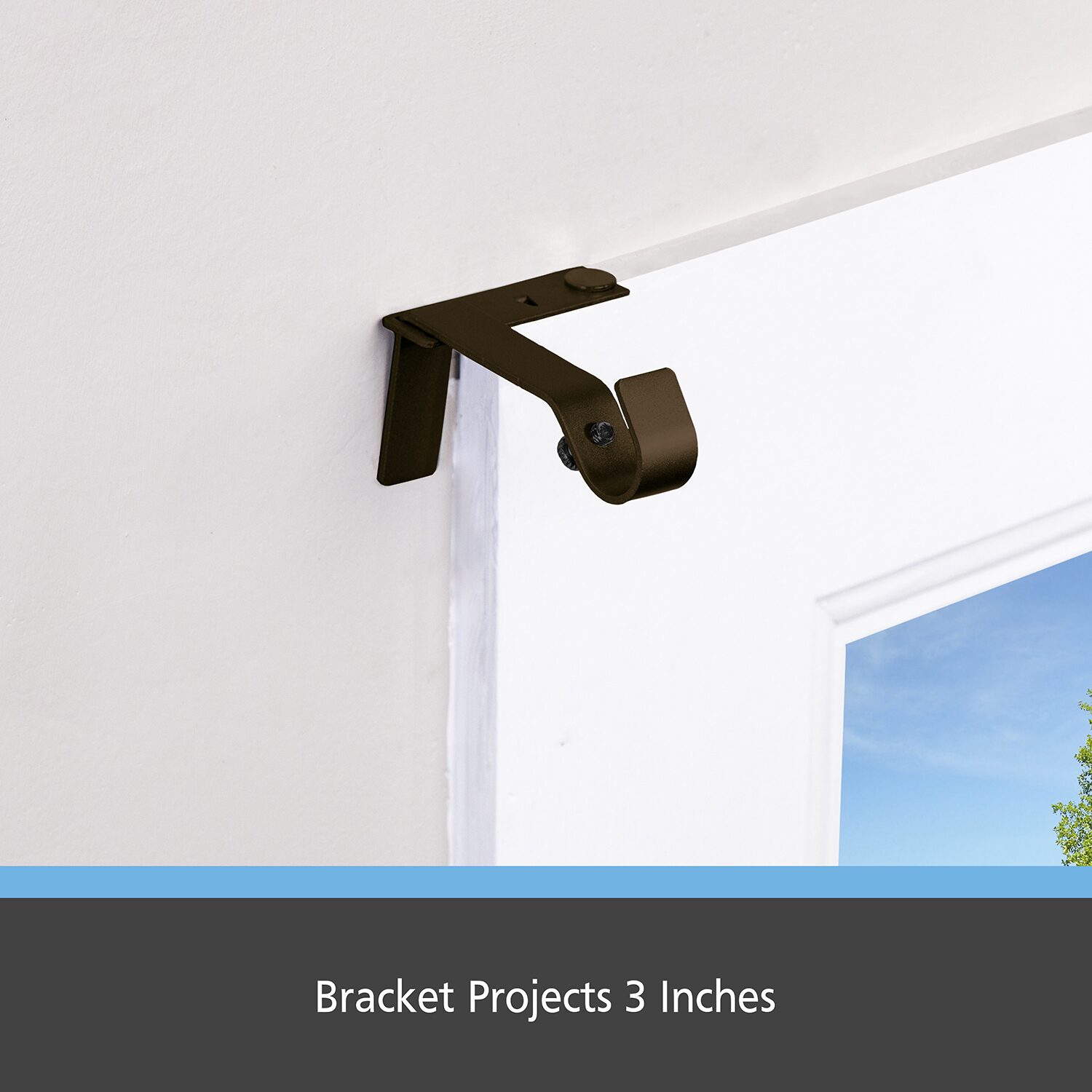 Kenney 5/8" Fast Fit No Measure 2-pc. Curtain Rod Brackets