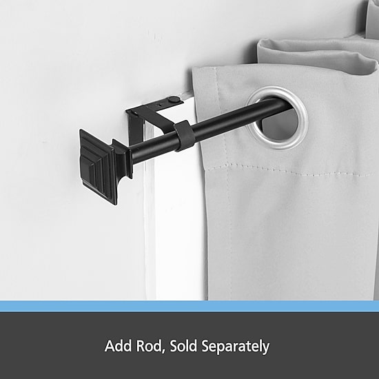 Kenney 5/8" Fast Fit No Measure 2-pc. Curtain Rod Brackets
