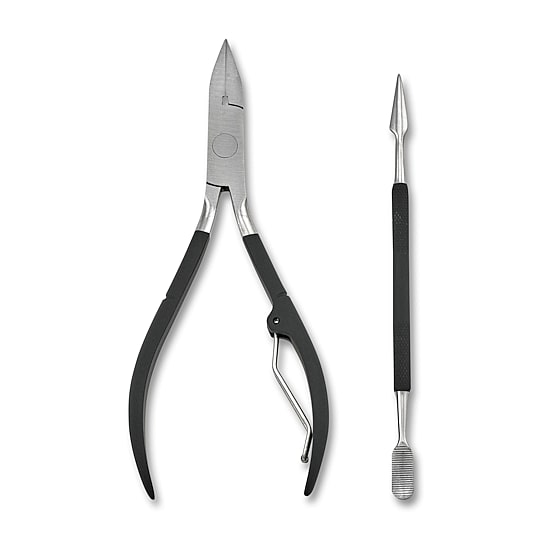 Japonesque Toenail Clipper & Cuticle Pusher Soft Touch Manicure Kit