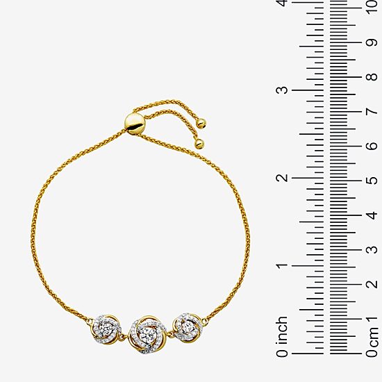 DiamonArt® White Cubic Zirconia 18K Gold Over Silver 2-pc. Jewelry Set