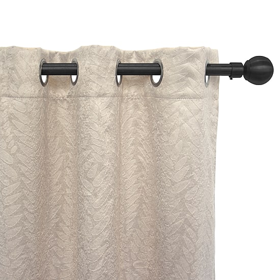 Regal Home Joelle Embossed Grommet Top Energy Saving Blackout Set of 2 Curtain Panel