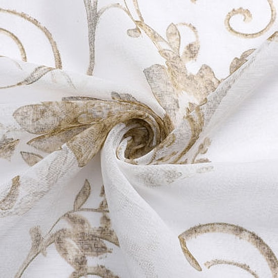 Regal Home Santana Printed Grommet Top Sheer Set of 2 Curtain Panel