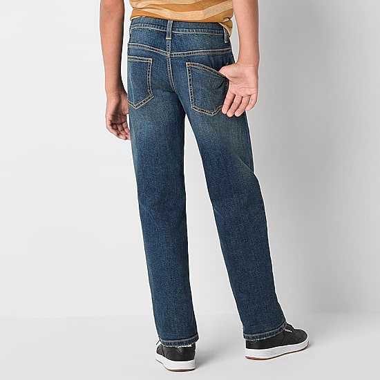 Thereabouts Little & Big Kid Boys Adjustable Waist Stretch Fabric Relaxed Fit Jean