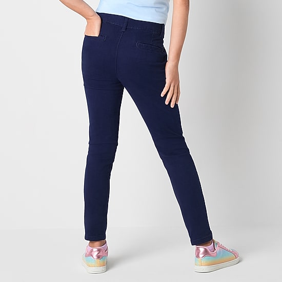Thereabouts Little & Big Kid Girls Straight Straight Fit Flat Front Pant