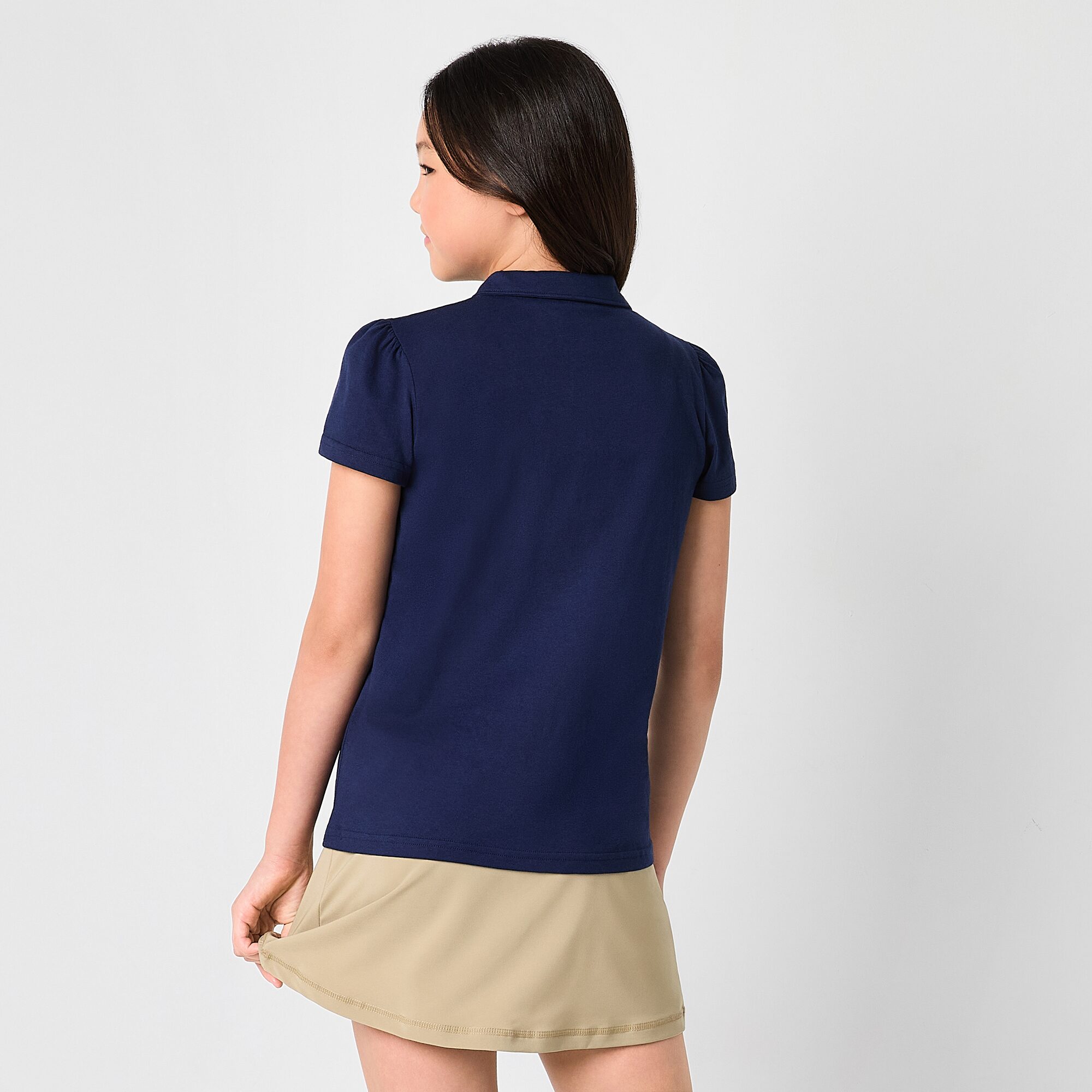 Thereabouts Little & Big Kid Girls Short Sleeve Regular Fit Polo Shirt