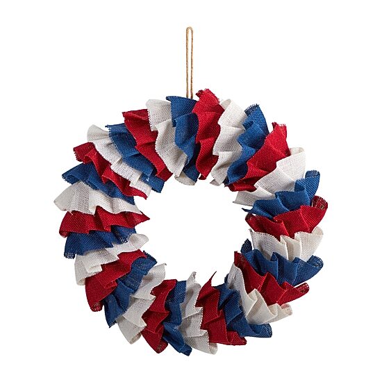 Nearly Natural 18in Burlap Wreath
