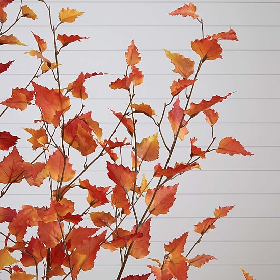 Nearly Natural 5ft Autumn Birch Indoor Artificial Tree