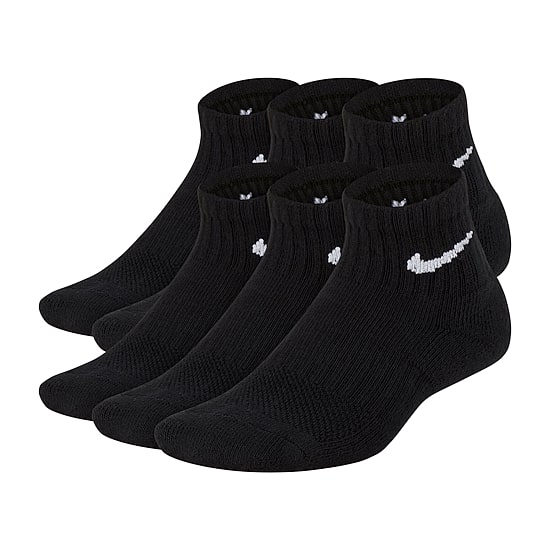 Nike Little & Big Kid Unisex 6 Pair Quarter Ankle Socks