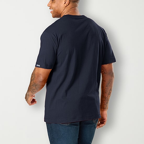 Berne Lightweight Performance Mens Crew Neck Short Sleeve Moisture Wicking Pocket T-Shirt