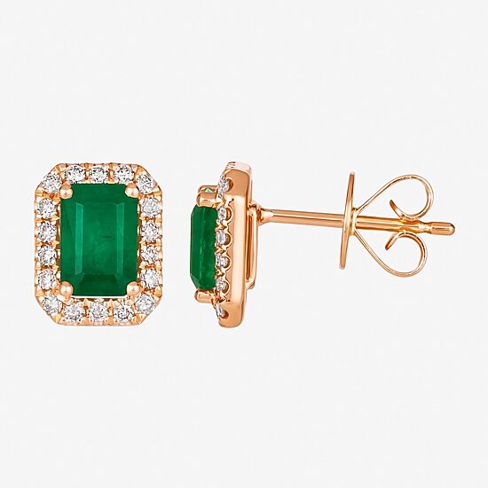 Le Vian Grand Sample Sale Le Vian Grand Sample Sale Limited Quantities! 1/6 CT. T.W. Genuine Green Emerald 14K Gold 8.7mm Stud Earrings