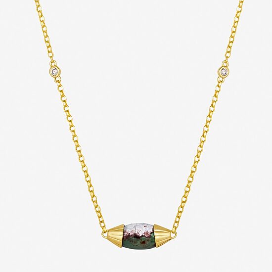 Le Vian Grand Sample Sale Le Vian Grand Sample Sale Limited Quantities! Womens Diamond Accent Genuine Blue Chalcedony 14K Gold 18 Inch Pendant Necklace