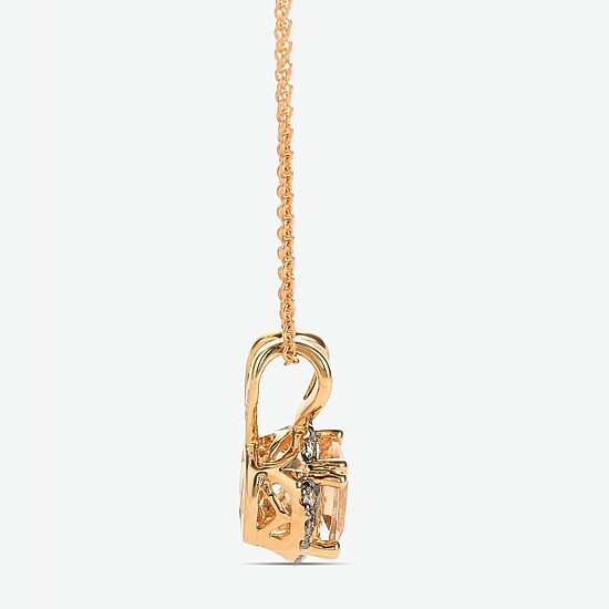 Le Vian Grand Sample Sale Le Vian Grand Sample Sale Limited Quantities! Womens 1/10 CT. T.W. Genuine Pink Morganite 14K Gold Cushion 18 Inch Pendant Necklace