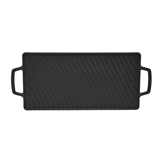 Smith & Clark Cast Iron Reversible 20X10 Grill Griddle