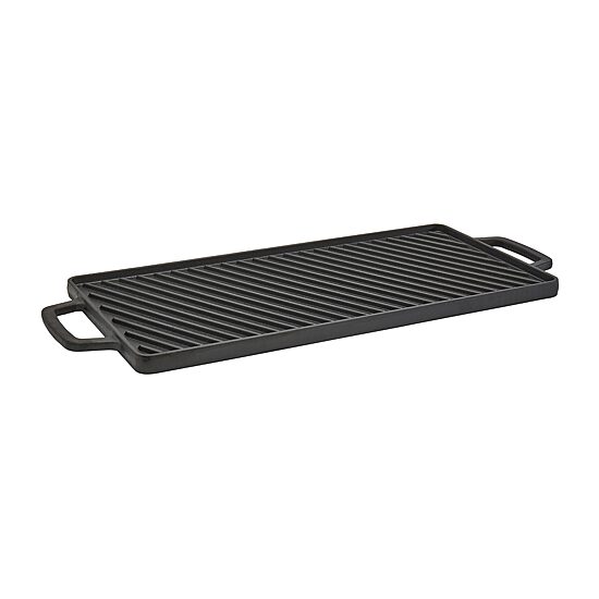 Smith & Clark Cast Iron Reversible 20X10 Grill Griddle