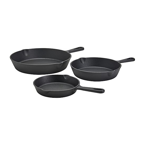 Smith & Clark 3-pc. Cast Iron Frying Pan