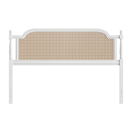 Melanie Wood and Cane Headboard