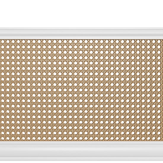 Melanie Wood and Cane Headboard