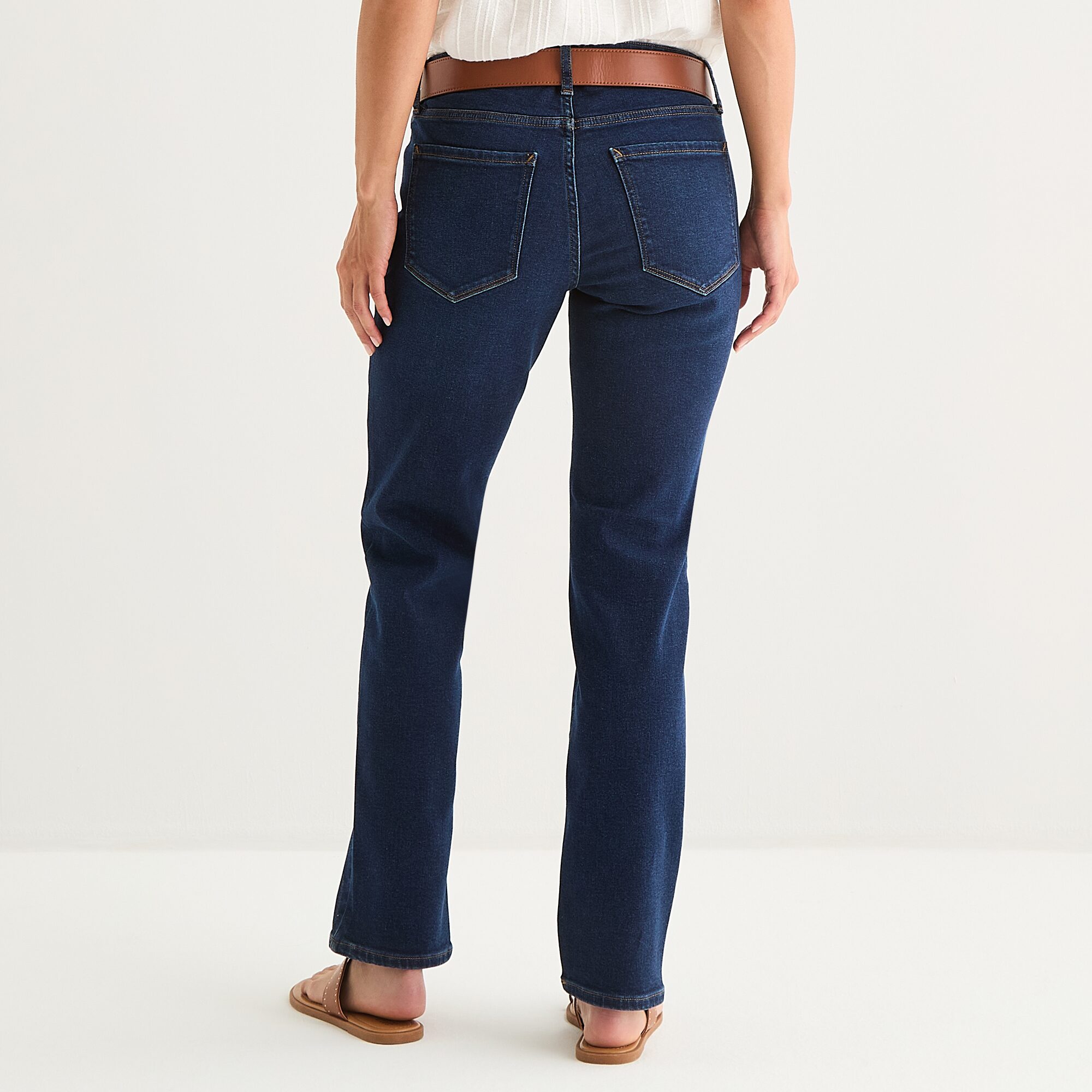 a.n.a Womens Low Rise Straight Leg Slim Fit Jean