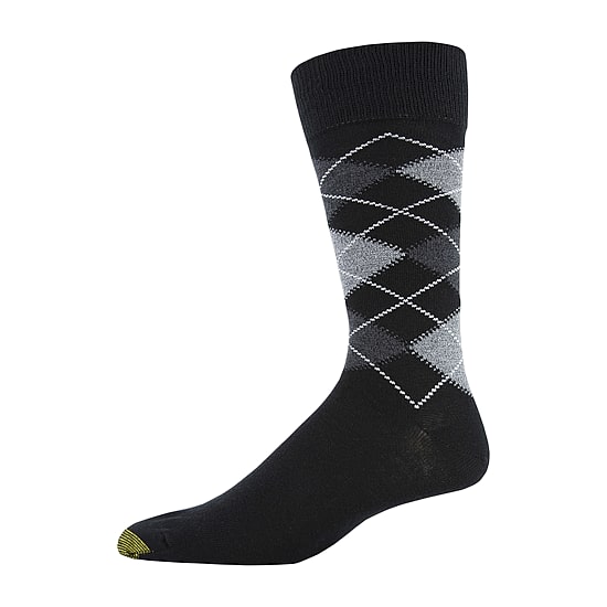 Gold Toe Campbell Mens 6 Pair Big and Tall Crew Socks