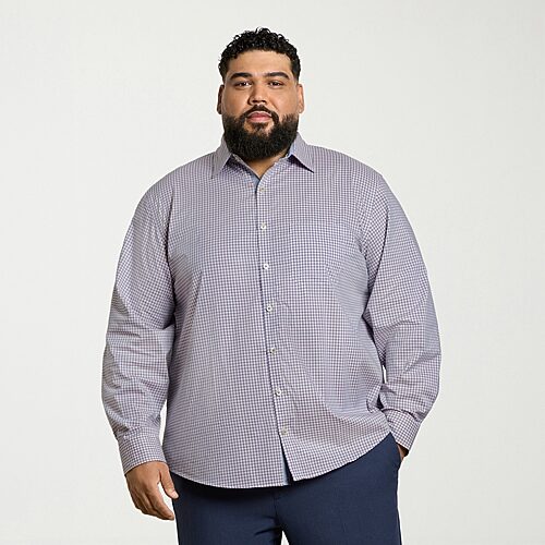 Van Heusen Originals Mens Long Sleeve Regular Fit Big And Tall Button-down Shirt In Blue