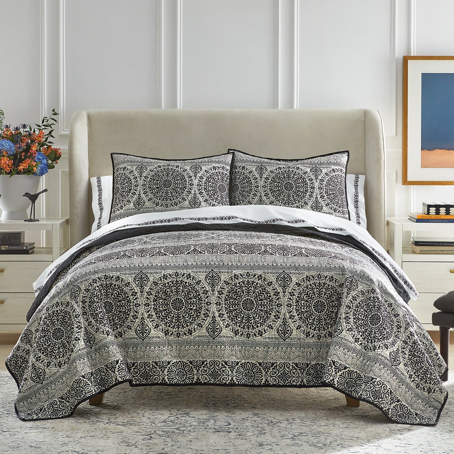 Broadhaven Brisbane 7-pc. Quilt Set, Color: Black - JCPenney