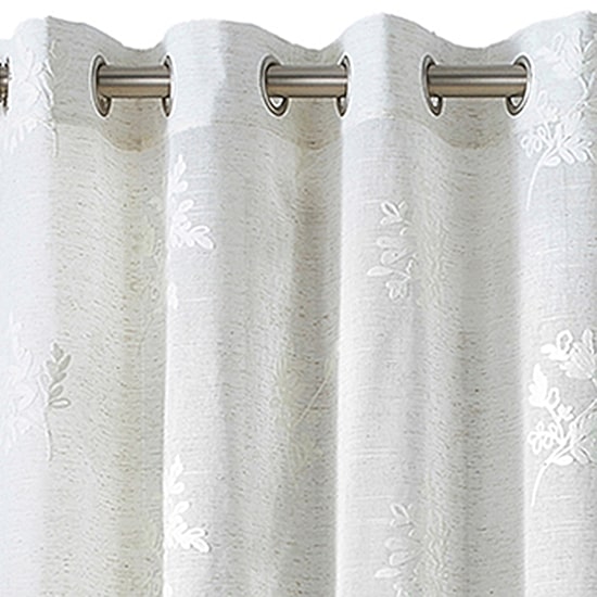 Martha Stewart Soriah Grommet Top Sheer Single Curtain Panel