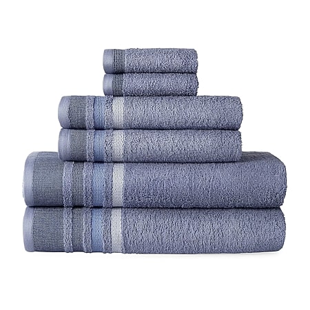 Linden Street Textured Geometric Bath Towel - JCPenney