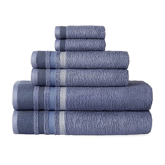 Home Expressions Stripe 6-pc. Bath Towel Set